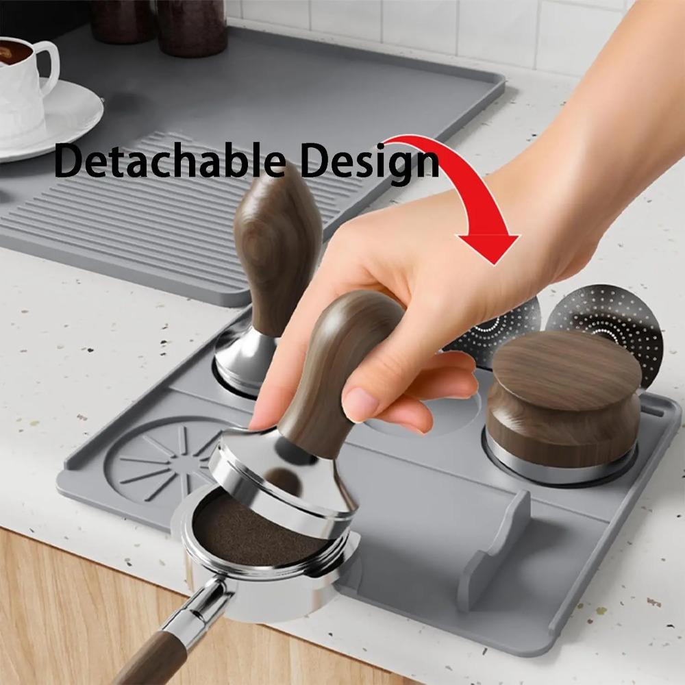 Heat Resistant 3-in-1 Silicone Coffee Mat Non-Slip Bar Counter Mat for Mess-Free Brewing Coffee Station Must-Have