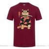 2025 Newest Design Catana Kawaii Harajuku T Shirt Unisex Ninja Cat Tshirt Samurai Cat Anime Tshirt Japanese Kaiju Sushi Cat Tshirt