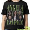 ANGELA LOPEZ SHIRT, Angela Lopez Vintage Custom T-Shirt, Alyssa Elaine Diaz Retro 90s Bootleg Homage Merch, The Rookie Tribute Tee Fans Gift