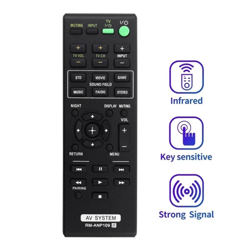 RM-ANP109 Replace Remote for EZW-RT50 HT-CT260H HT-CT260HP HT-CT260W EZWRT50 HTCT260H SACT260H Home Theater Receiver