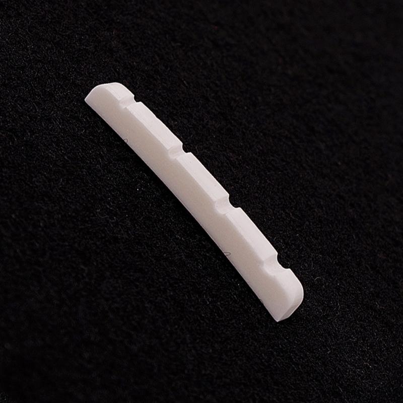 Slotted Bone Nut Saddles for 4 String Bass Electric, Acoustics, Classical Guitar