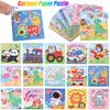 30Pcs Mini Cartoon Animal Paper Jigsaw Puzzles Educational Toy Kids Birthday Party Favors Gift School Rewards Pinata Fillers