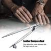 200mm Wing Leather Divider Rotating Tool Spacing Compasses Edge Area