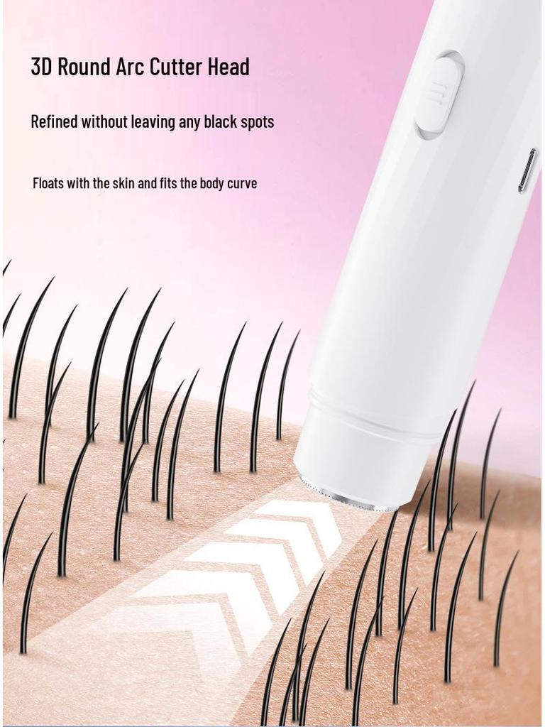 Unisexowa maszynka elektryczna do miejsc intymnych - Trymer do włosów łonowych i pod pachami