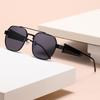 2025 High-End European & American Fashion UV-Protective Geometric Metal Sunglasses