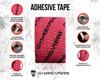 Gymreapers Weightlifting Adhesive Thumb Elastic Athletic Tape for Grip Olympic Cross Hook 3 Red Tape, & Protection, Lifting, Training, Powerlifting,