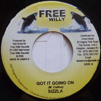 7inch Record SIZZLA / ZAHAIR - Got It Going On / Square Dance NONE Free Willy 2005 Jamaica Reggae, Ska & Dub Used