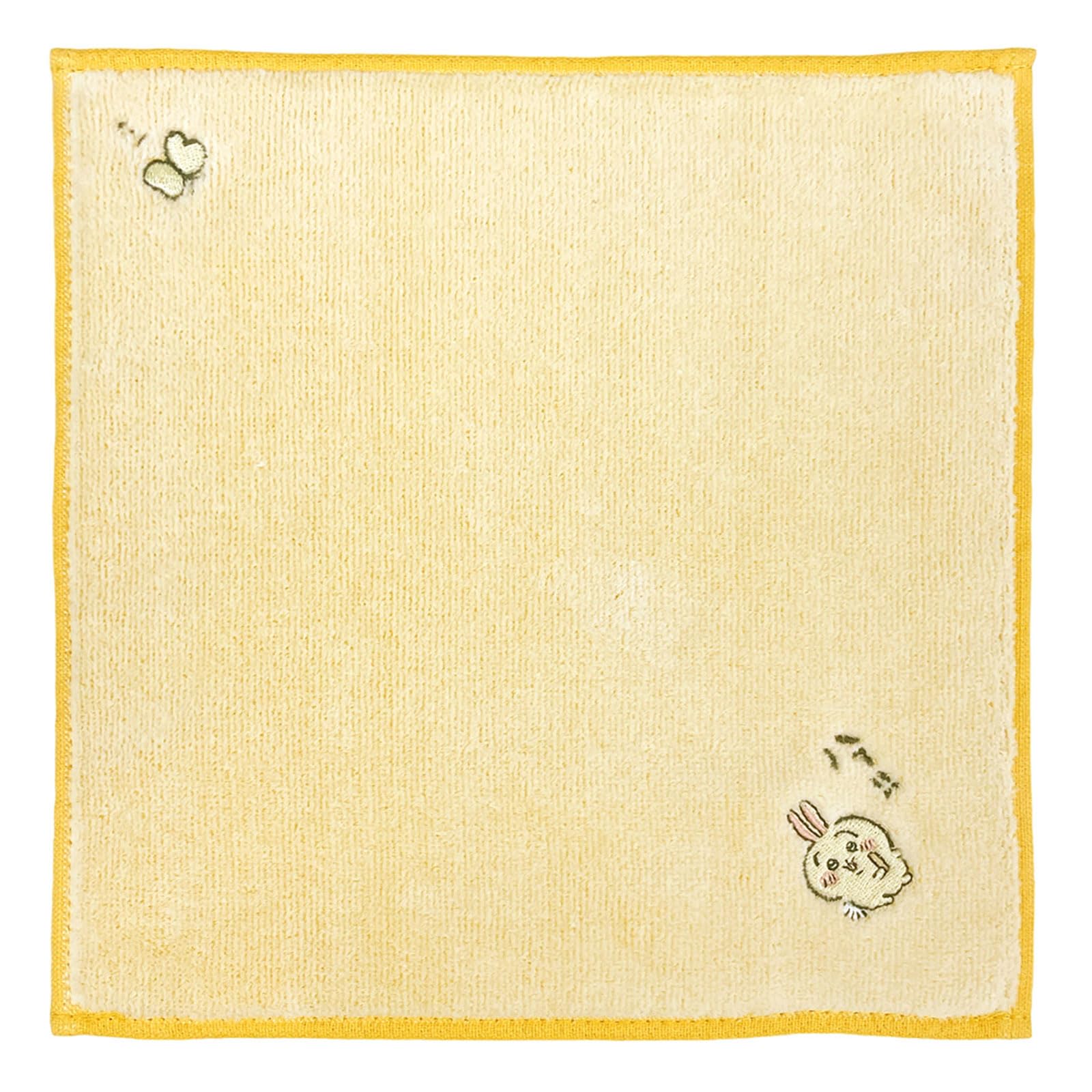 Chiikawa Towel Story 27106001 20cm Wide x 20cm Long Women s Handkerchief, (27106001B), Yellow, Approx.