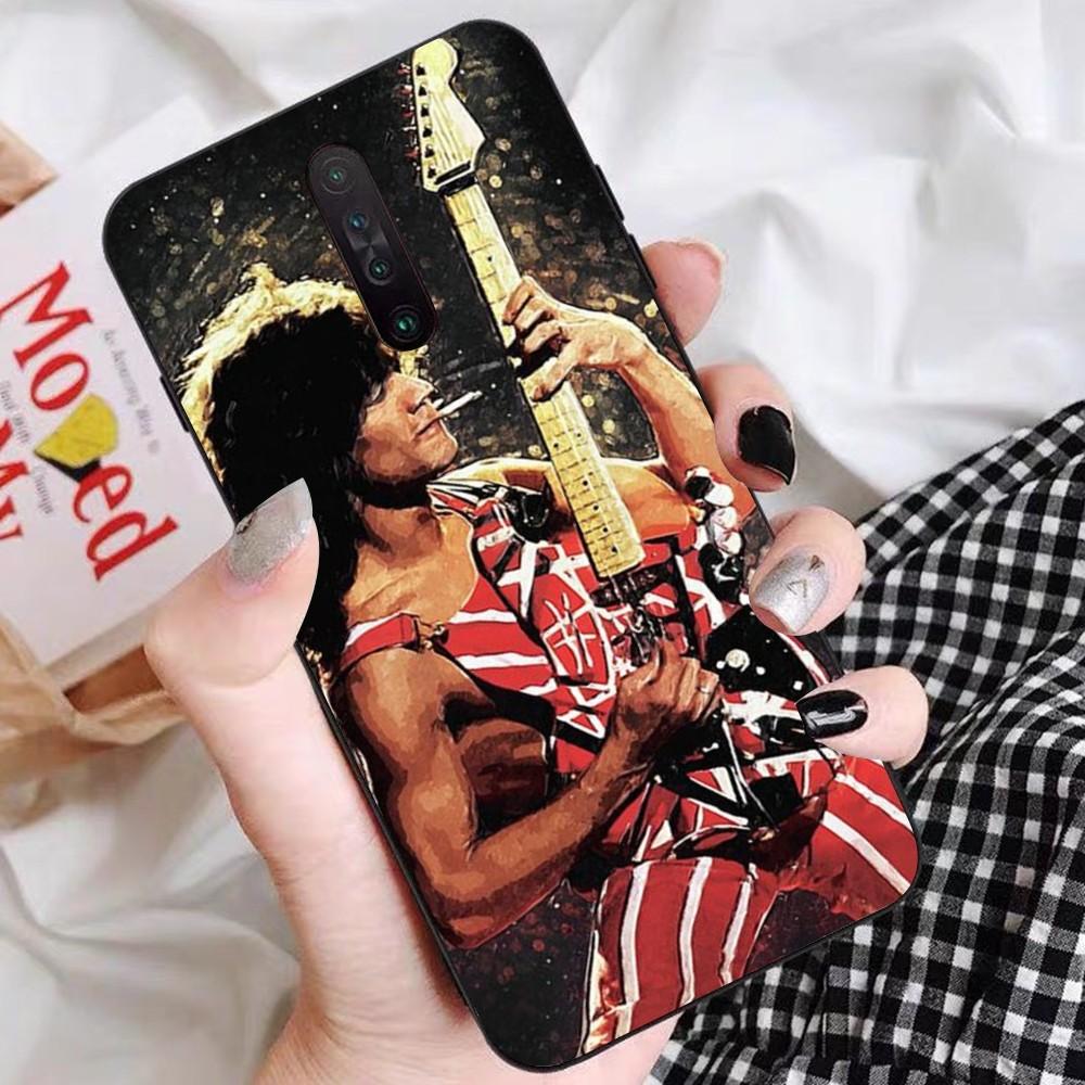 E-Eddie V-Van-Halen Music Guitar Phone Case For Redmi 5 6 7 8 9 10 Plus Pro 6 7 8 9 A GO K20 K30 K40 Pro Plus F3 Fundas