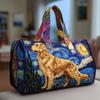 3D Dog Quilted Padded Travel Bag Fashion Print Yoga Tote Women
