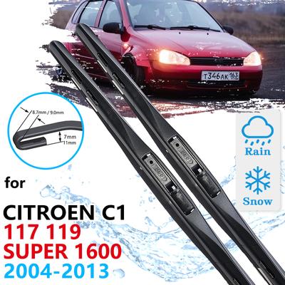 Car Front Wiper Blades For Lada Kalina 1 117 119 2004~2013 Super 1600 Cleaning Windshield Windscreen Brushes Accessories