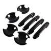 Door Handle Cover For Toyota Yaris Vitz XP130 2012-2017 Glossy Black Carbon Fiber Car Side Trim Sticker Styling Accessories