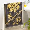 Cathy Mum Island Style Hawaiian Quilted Bath Towel, 86104527, Mickey Mouse Design, Hibiscus Gray, 86104527C, Approx. 23.2" x 47.2" (60cm x 120cm).