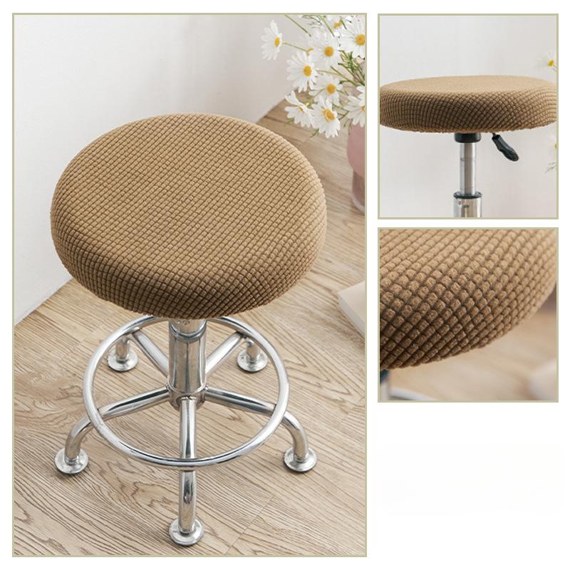Round Stool Chair Cover Household 360° Protection Dust Cover Swivel Chair Stool Seat Cover Protective Cover