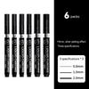 6/1pcs Chrome Pen Marker Reflective Mirror Electroplating Paint Repair Marker For Rock Ceramic Glass 0.8/1/2mm Nib Art Craftwork