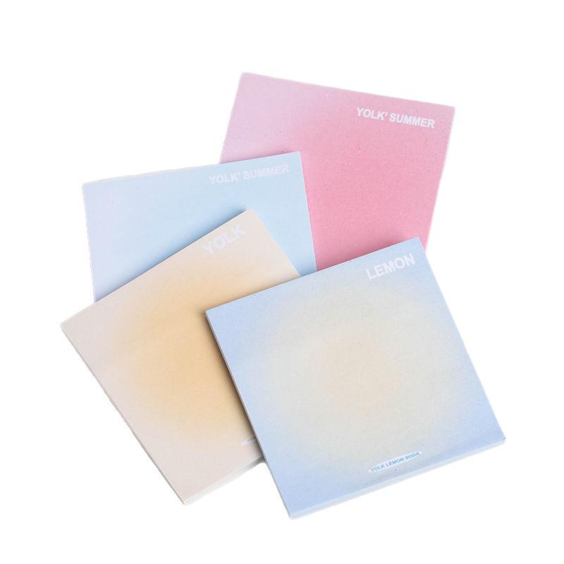 Gradient Sticky Memo Pads: Colorful, High-Value, Reusable Note Papers for Student Journals.
