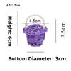 New Beautiful Handmade Flower Storage Basket Hand-Woven Round Shape Wicker Flower Basket Storage Baskets For Plant Home Wedding