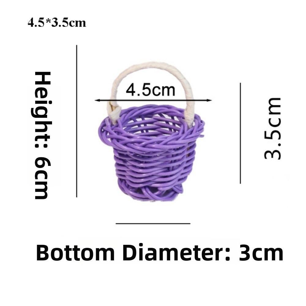 New Beautiful Handmade Flower Storage Basket Hand-Woven Round Shape Wicker Flower Basket Storage Baskets For Plant Home Wedding