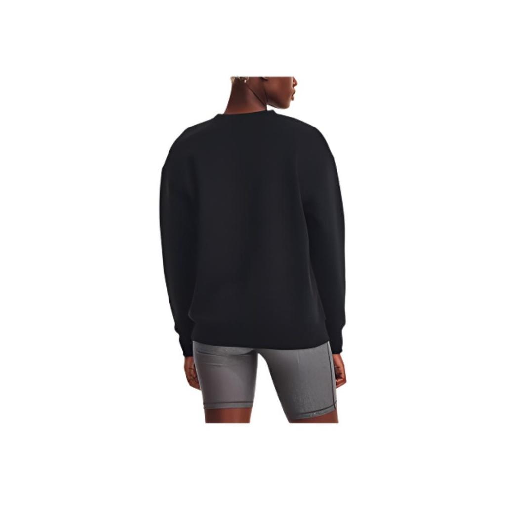 Under Armour Pullover Fleece Sweatshirt Women Tops Black 1373032-001