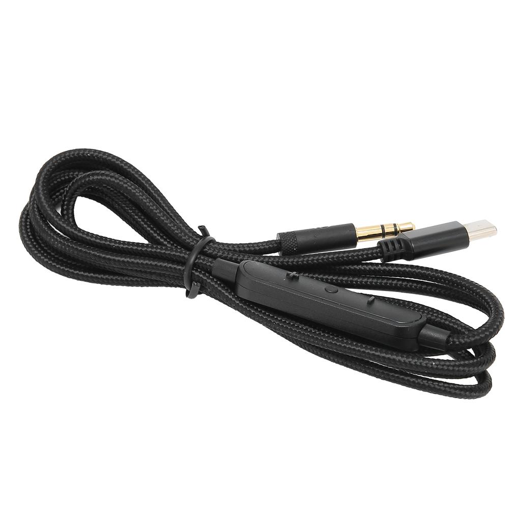 Type C Headphone Audio Cable USB C To 3.5mm Replace Headphone Cord with Microphone and Volume Control for MDR‑1A XB950