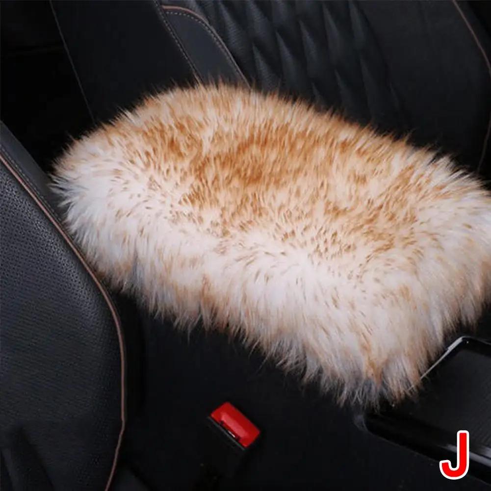 Cuscino Bracciolo Auto Inverno Peluche Ispessito Caldo Inverno Interno Cuscino Bracciolo Controllo Centrale Generale La Copertura S1O9