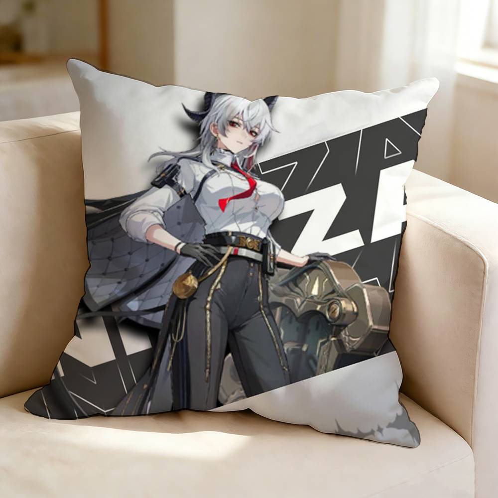 Game WWuthering WWaves ZZani Square DoubleSided printed Pillow Case Bedroom Bedside Pillow Sofa Cushion Cover