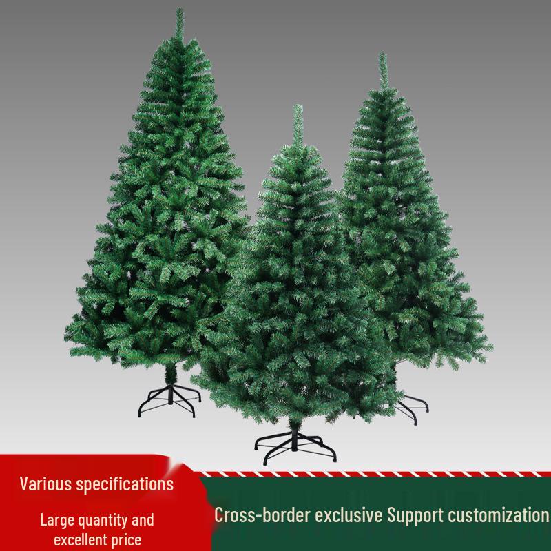 Encrypted Green PVC Christmas Tree - Supermarket Home Decoration