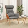 Day and Night - Day and Night Relaxing Armchair In Light Grey Fabric and PVC