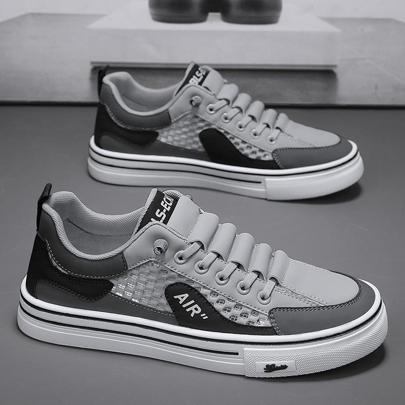 

New breathable mesh casual shoes versatile trendy shoes soft-soled mesh board shoes student Jinjiang sports shoes 44