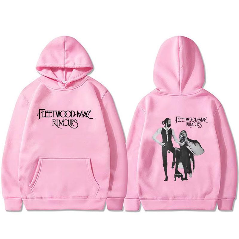 Rockband Fleetwood Mac Rumours Album Grafik Hoodie Stevie Nicks Kapuzen-Trainingsanzug Herren Lässig Fleece Baumwolle Übergroße Kapuzenpullover