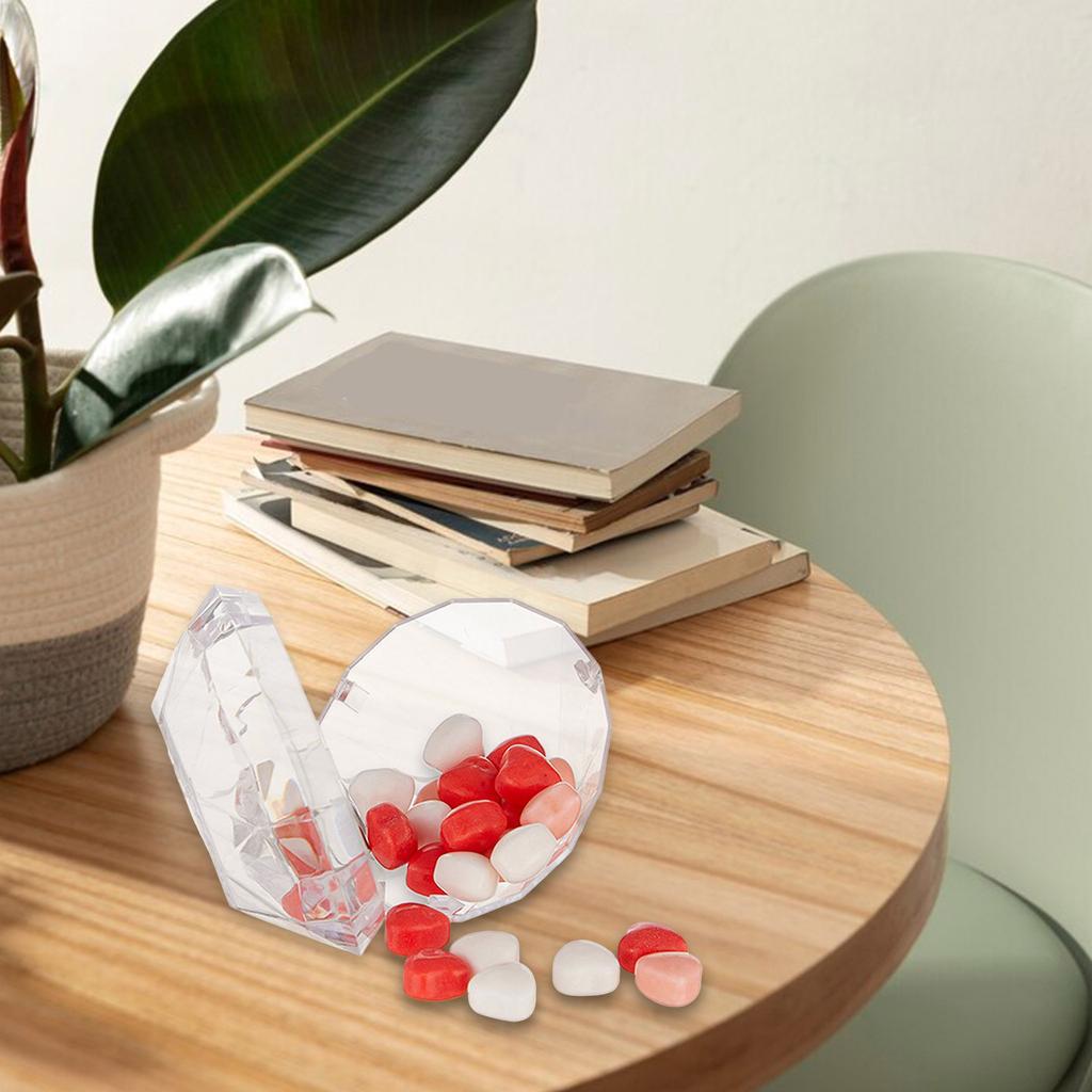 10Pcs Large Diamond Shaped Candy Boxes with Lid Versatile Diamonds Shaped Gift Boxes for Party Sweets and Small Trinkets