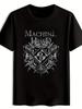 Herren Schwarzes "Machine Head" Grafik-T-Shirt - Vintage Rockband Design, Kurze Ärmel
