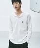 Nigaennikol Snap Henley Neck T-Shirt_White