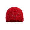 Hollow Knitted Pullover Hat Solid Color Beanies Cap Sweet Crochet Flower Hat  Girls
