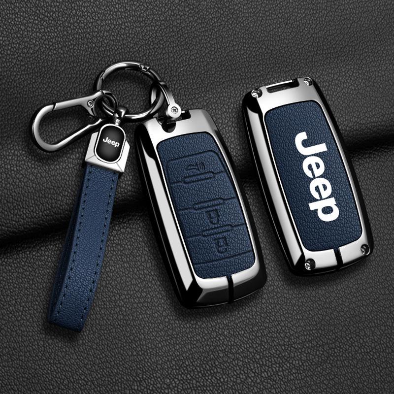 Compatible Jeep Key Case for Compass, Renegade, Cherokee, Grand Commander, Grand Cherokee