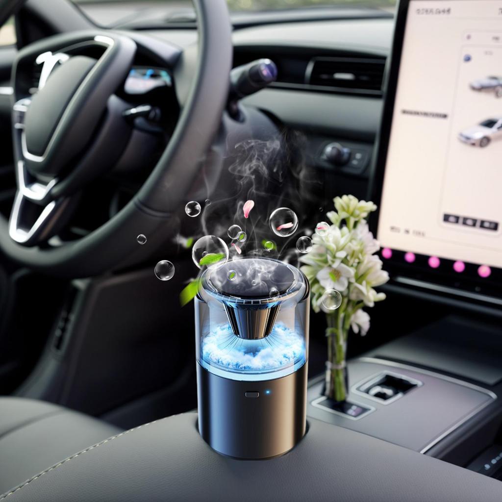 Car Scent Diffuser Smart Three Adjustable Long Lasting Auto Accessories Car Smell Air Freshener For Bedroom Offices Bathroom Spa