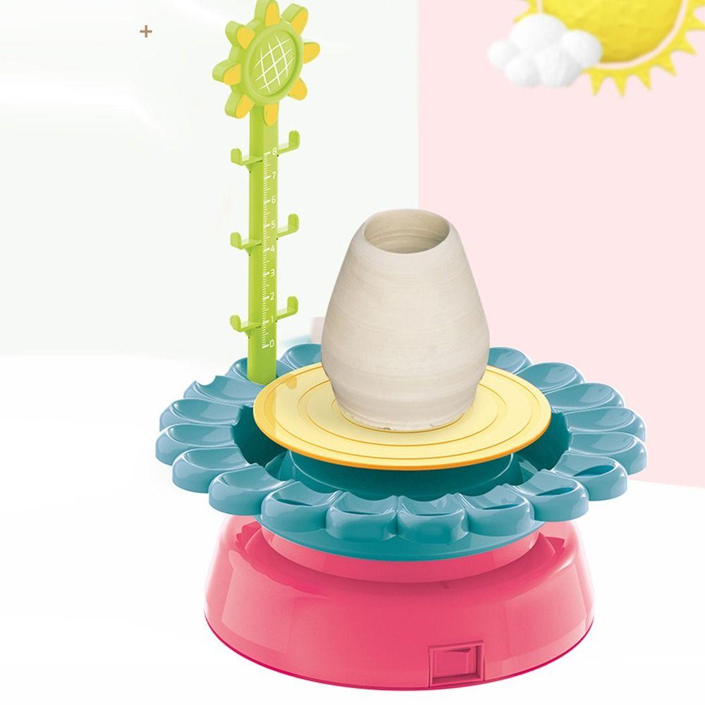 Multicolor Pottery Shaping Machine Toy Plastic Clay Shaping Tool  Kids Handmade Craft