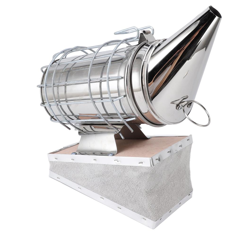 Beehive Smoker Stainless Steel Solid Wood Bee Smoker Beekeeping Equipment with Filter for Beekeeper