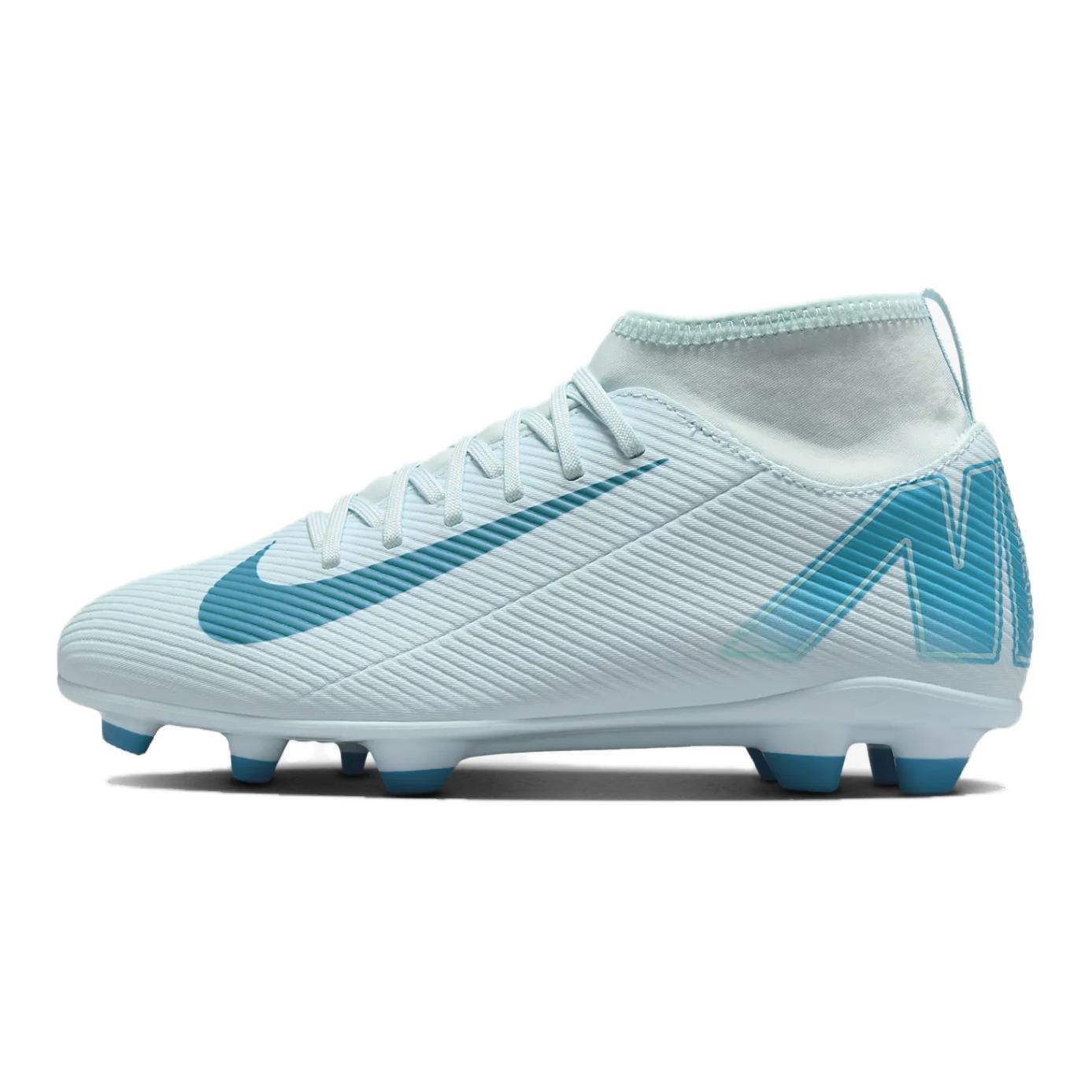 

Новые детские футбольные бутсы Nike Mercurial Superfly 10 с нескользящей износостойкой подошвой и средней высотой голенища, синие, детские FQ8318-400 37.5