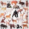 Wildlife Simulation Model: Tiger, Lion, Panda, Elephant, Rhinoceros, Kangaroo, Leopard, Horse, Sheep Toy Set