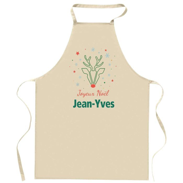 Tablier de cuisine - Planetee Joyeux Noël - Impression France - Coton résistant - Idée cadeau Secret Santa