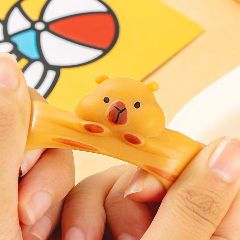 Mochi Squishy Anti-Stress Toys Kawaii Capybara Tabas Squishy Squeeze Fidget Sensory Toys Stress Ball Party Gift Desk Decoration