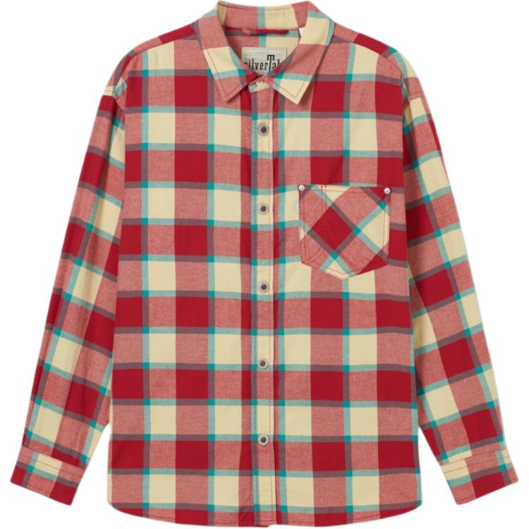 

Levis Повседневная Удобная Простая Клетчатая Рубашка с Длинным Рукавом Мужские рубашки Красный Желтый 002WE-0002 XL