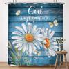 Inspirational Quote Shower Curtain Bible Verse Motivational Quote Bath Curtain Ink Paint Pink Teal Marble Abstract Bathtub Decor