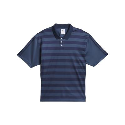 Originals  X Pop Trading Company FW23 Striped Sports Polo Shirt Unisex Polo Shirts Navy-Blue IX1976