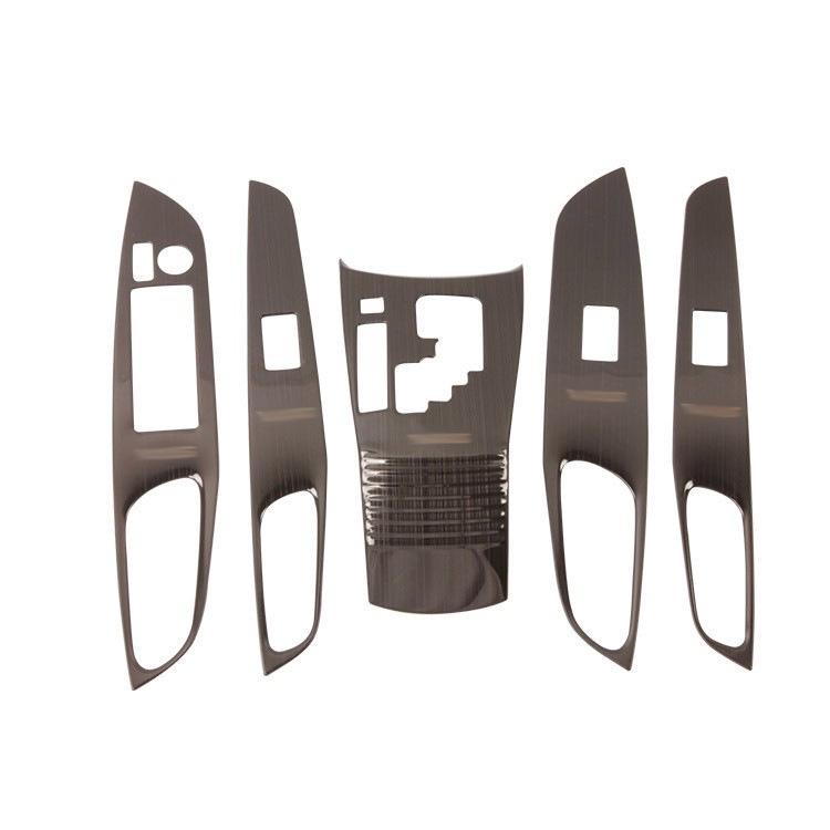 Vios 2019 Armrest & Gear Shift Decorative Parts - Black Titanium Stainless Steel Stainless Steel