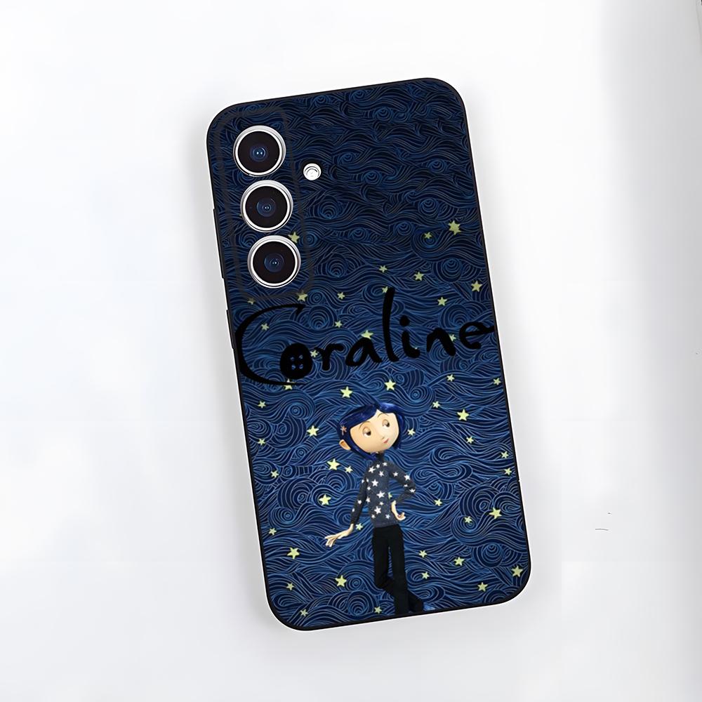 Anime C-Coraline Phone Case For Samsung A25 A13 A33 5G A54 A36 A35 A56 A52 A14 Shockproof Soft Cover