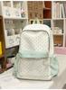 Schoolbag Sakura Milk Fu Polka Dot Weaving Korean Low Saturation Gentle Sense Campus Commuter Versatile Backpack