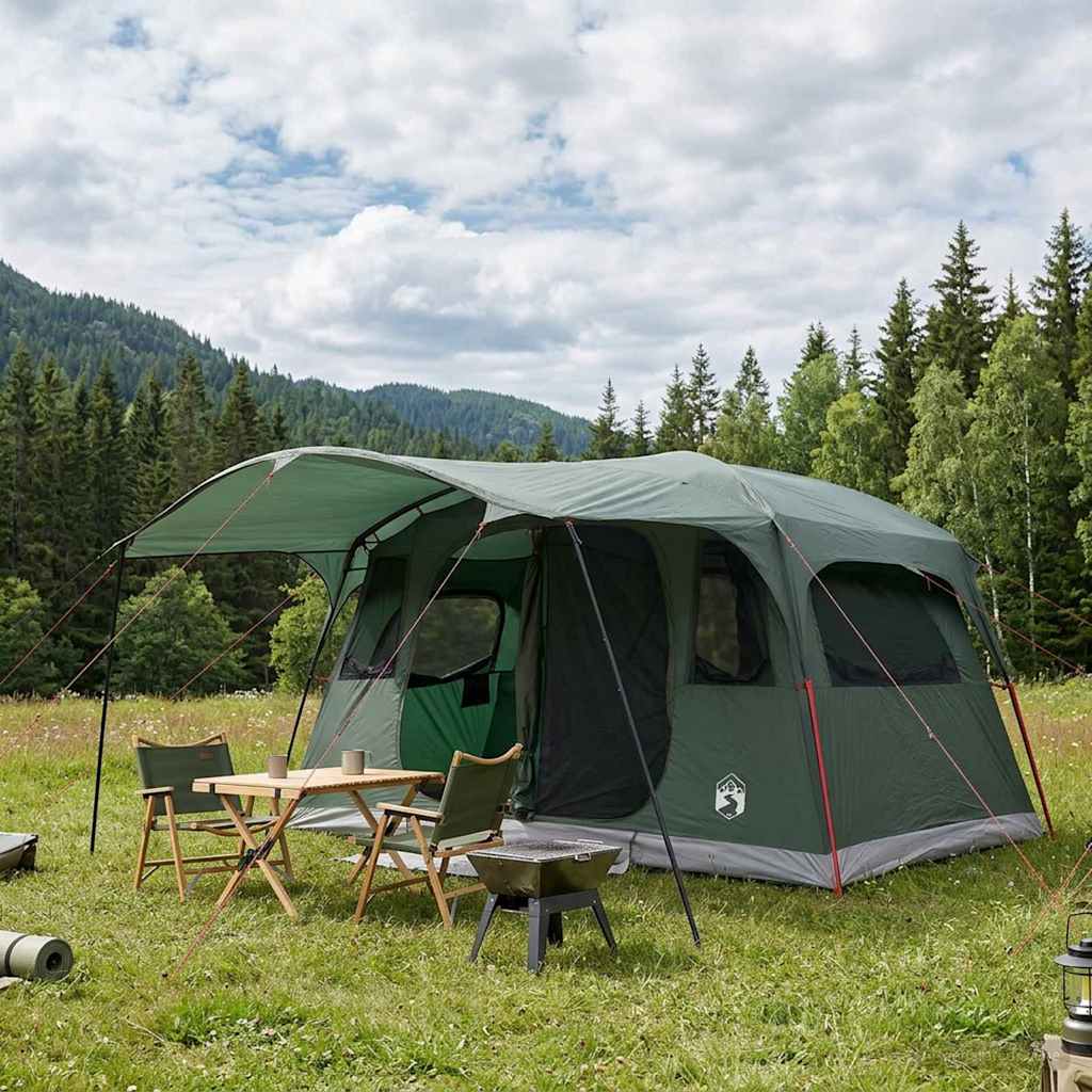 Tunnel Tent Olive Green 427 x 305 x 205 cm Polyester and Steel