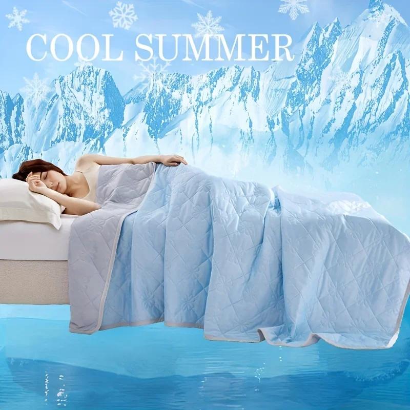 Spring Summer Large Cooling Blanket for SleepersDual-Sided Soft&Lightweight Bedding Throw Machine Washable